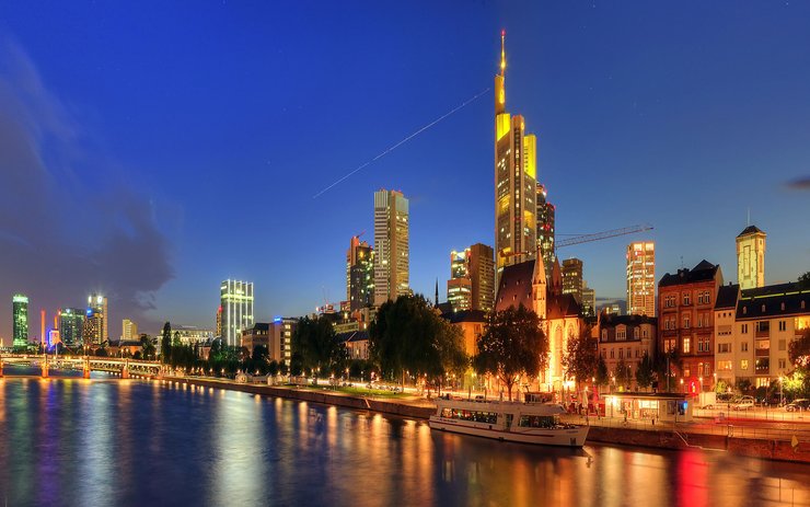 安卓手机风景 旅游 城市 德国 法来克福高清壁纸