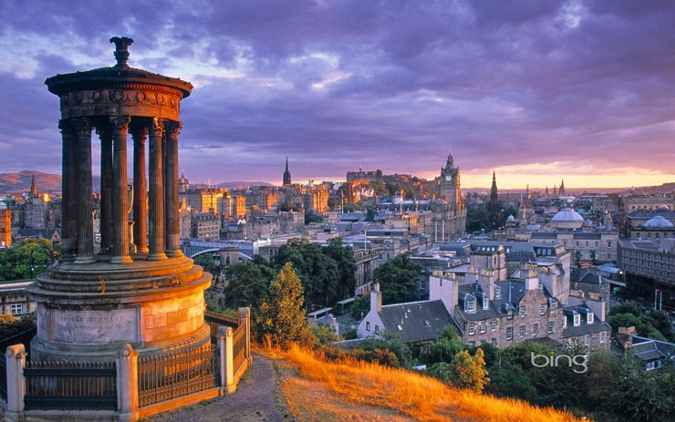 安卓手机风景 城市 英国 爱丁堡高清壁纸