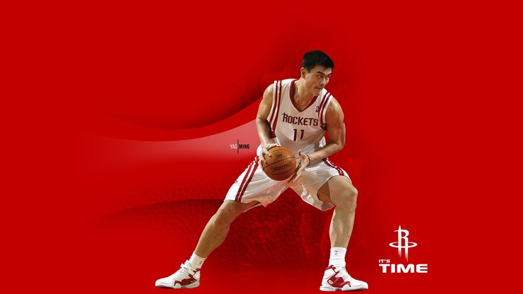 安卓手机体育 篮球 NBA  休斯顿 火箭队 姚明高清壁纸