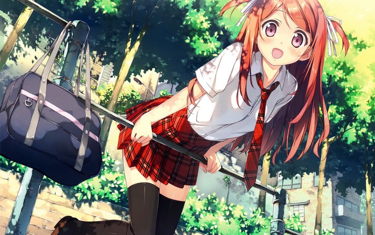 安卓手机动漫 CG 漫画 美少女 可爱 清纯 笑脸 草泥马高清壁纸