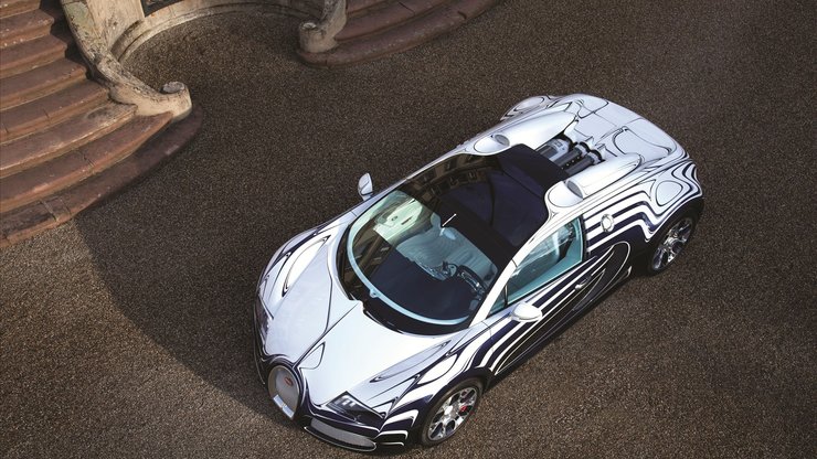 安卓手机Bugatti Veyron 布加迪 白金 跑车 汽车 宽屏高清壁纸