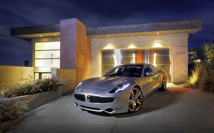 安卓手机Fisker Karma Hybrid 混合动力 跑车 汽车 宽屏高清壁纸
