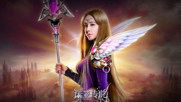 安卓手机蔡依林 诺亚传说 游戏 美女 明星 宽屏高清壁纸