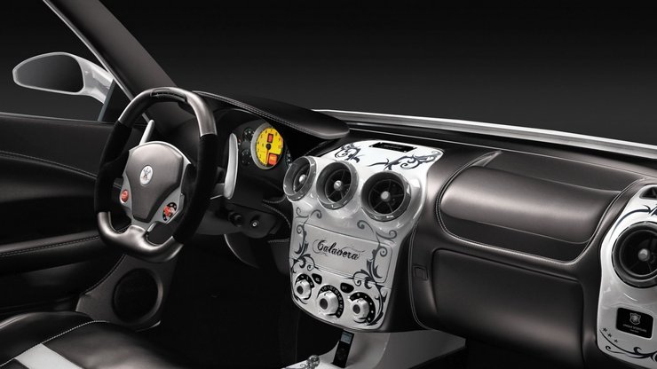 安卓手机白色 死神 骷髅 Ferrari F430 Calavera 汽车 法拉利高清壁纸