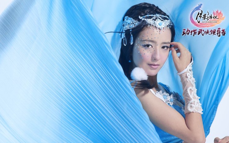 安卓手机佟丽娅 月影传说 游戏 美女 明星 模特 宽屏高清壁纸