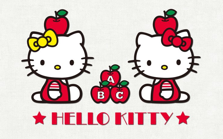 安卓手机Hello Kitty 可爱 卡通 宽屏高清壁纸