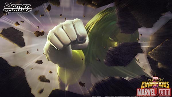 娘化绿巨人?! 《漫威格斗》女浩克推倒钢铁侠