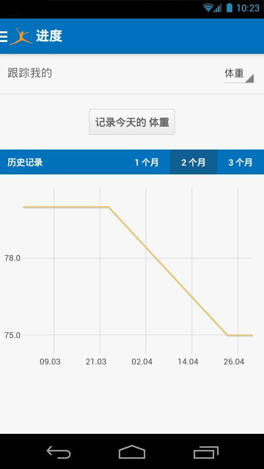 卡路里计算器APP截图