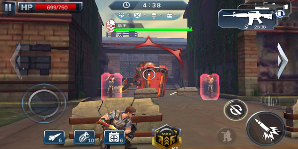 《火线冲突》钢铁之森第5关巧用机关枪战BOSS攻略_攻略_360游戏大厅