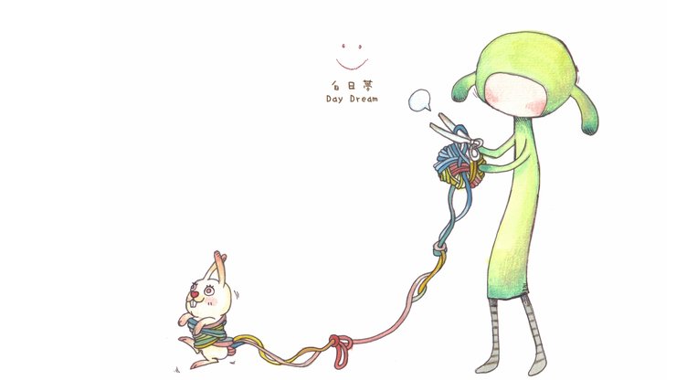 安卓白日梦 daydream 手绘 卡通 可爱手机壁纸