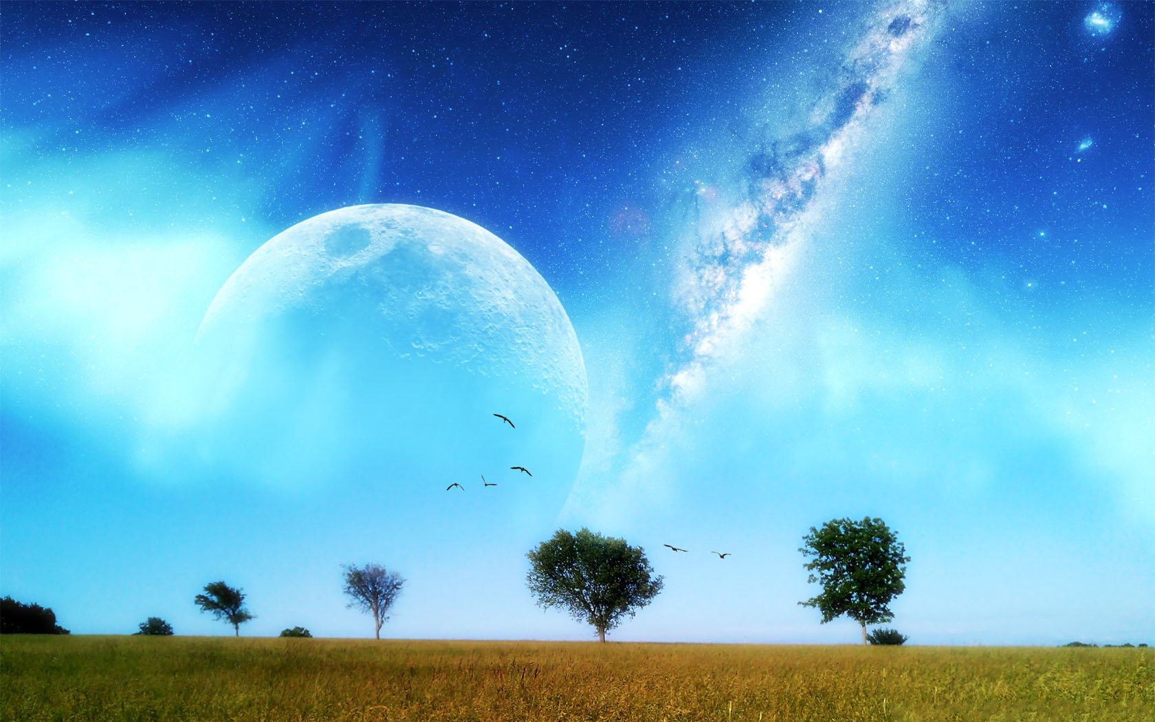 android安卓风景 碧绿草原 奇幻梦境 mlgb高清手机壁纸免费下载,安心