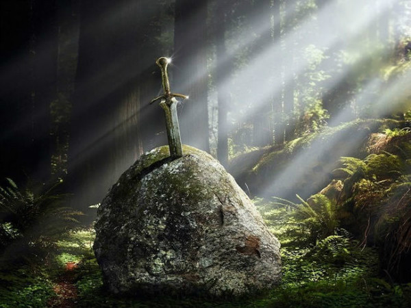 only the king can take the sword from the stone石中剑:故而有很多